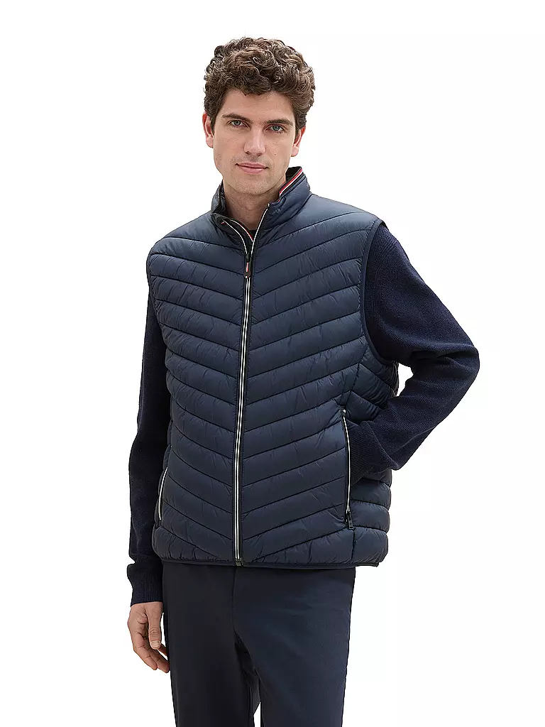 TOM TAILOR | Steppgilet | dunkelblau