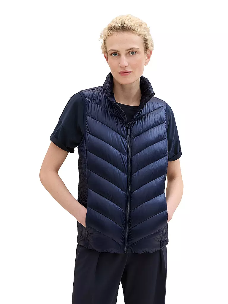 TOM TAILOR | Steppgilet | blau