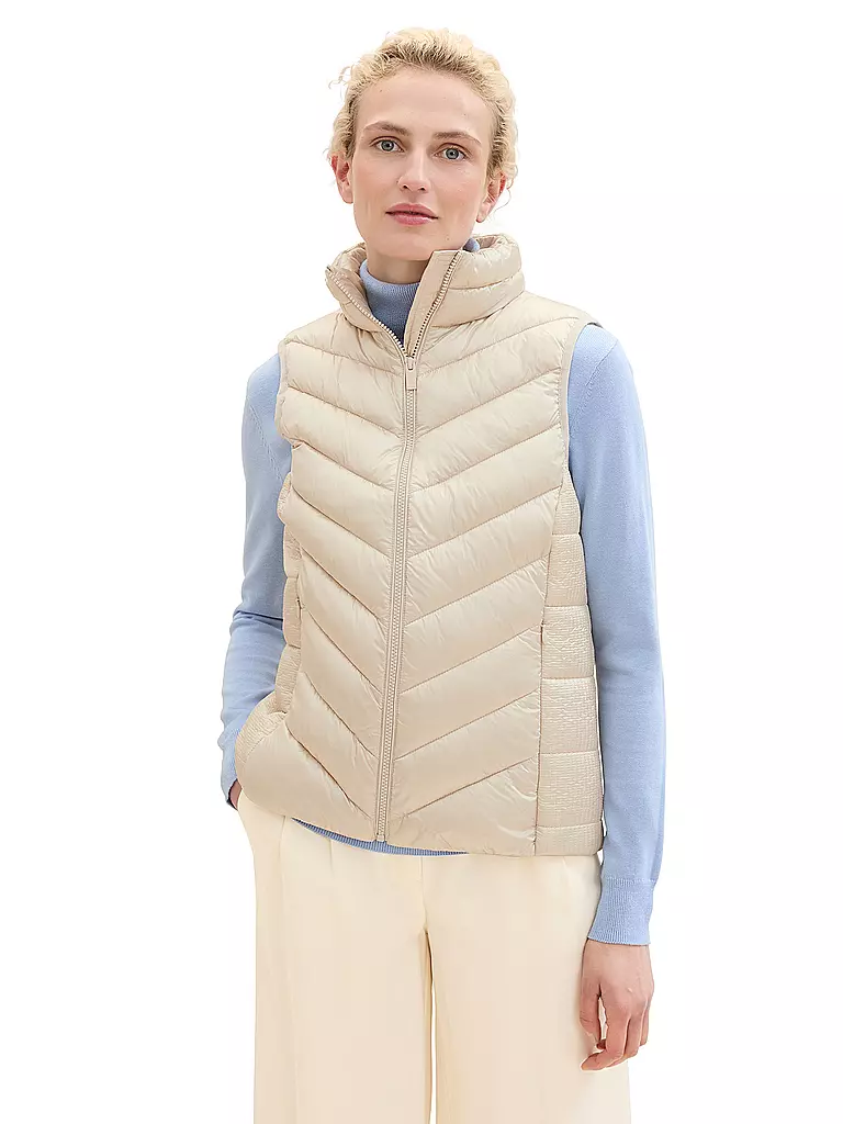 TOM TAILOR | Steppgilet | beige