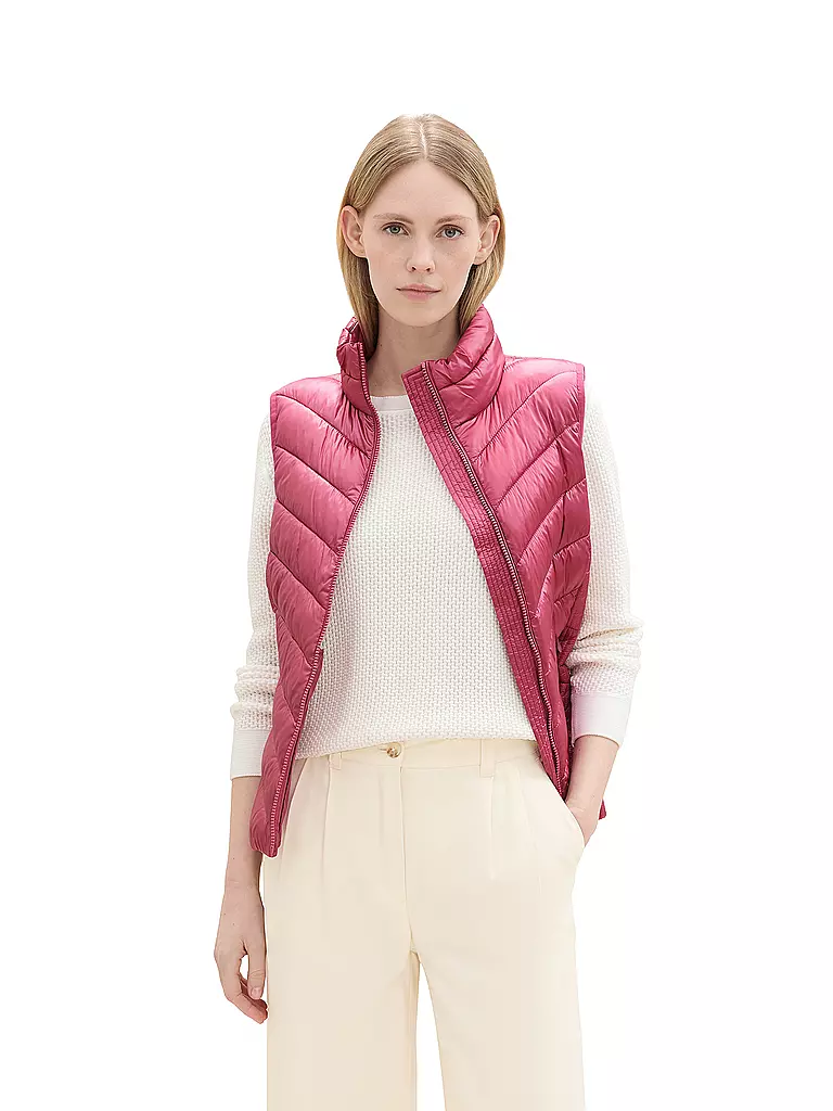 TOM TAILOR | Steppgilet | pink