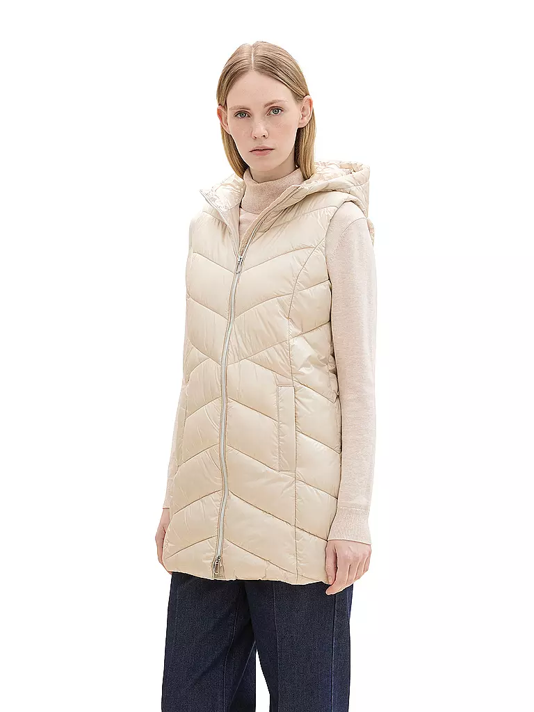 TOM TAILOR | Steppgilet | beige