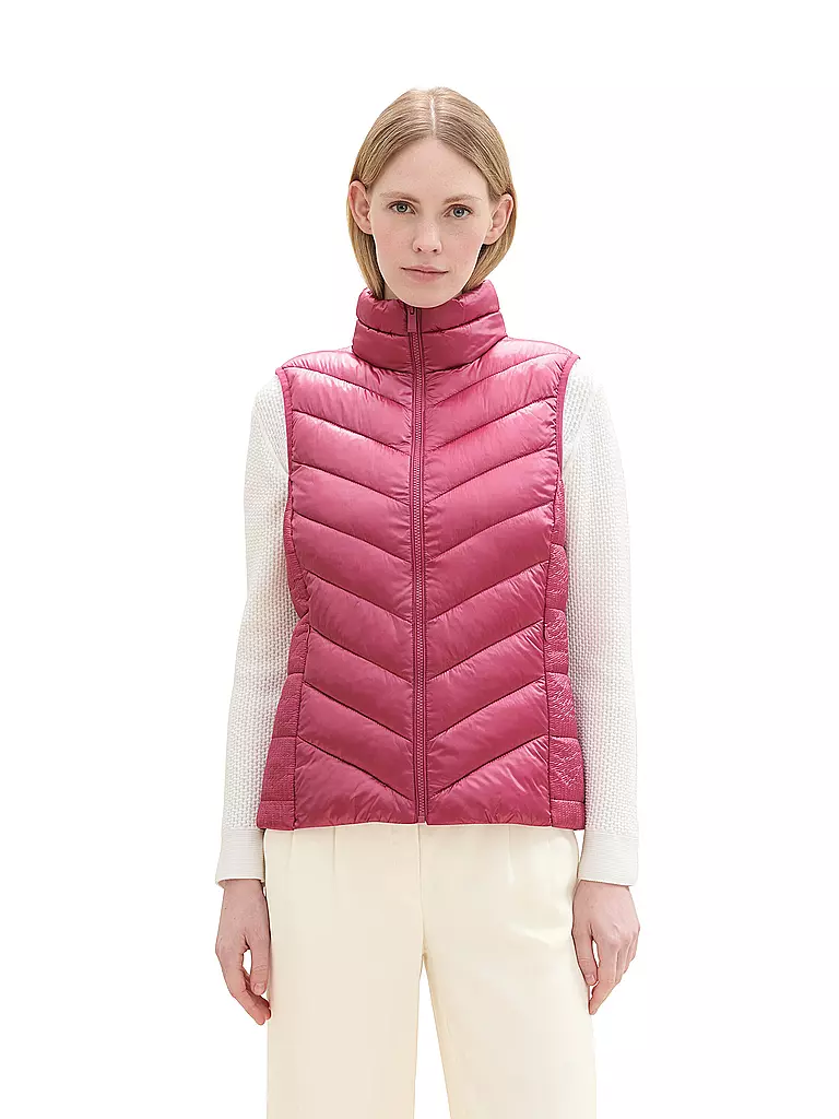 TOM TAILOR | Steppgilet | pink