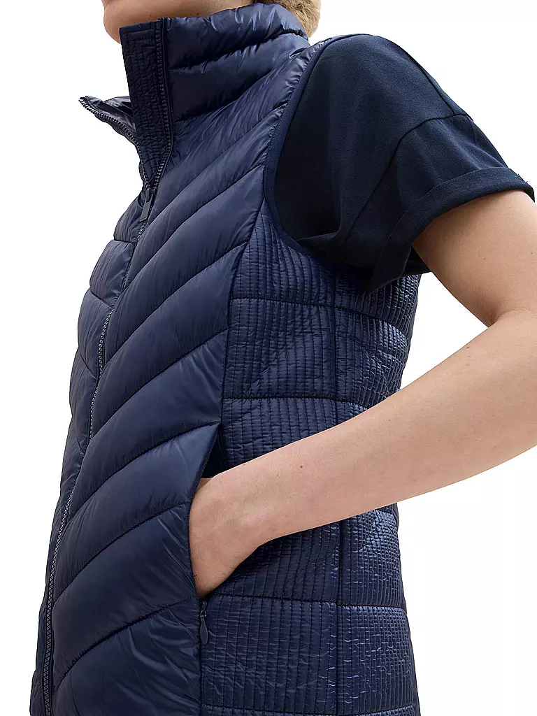 TOM TAILOR | Steppgilet | blau