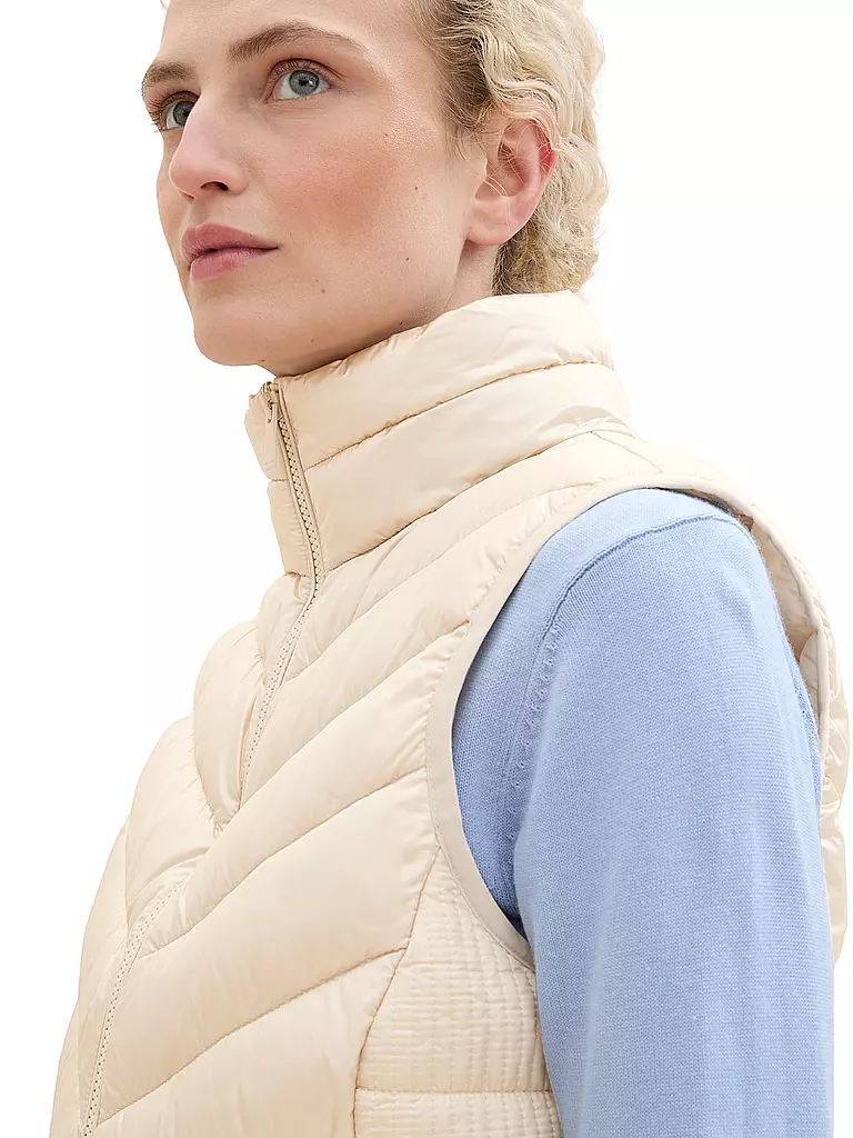 TOM TAILOR | Steppgilet | beige