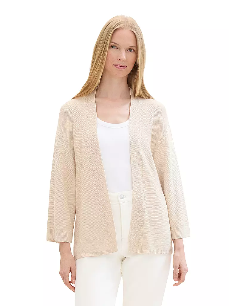 TOM TAILOR | Strickjacke | beige