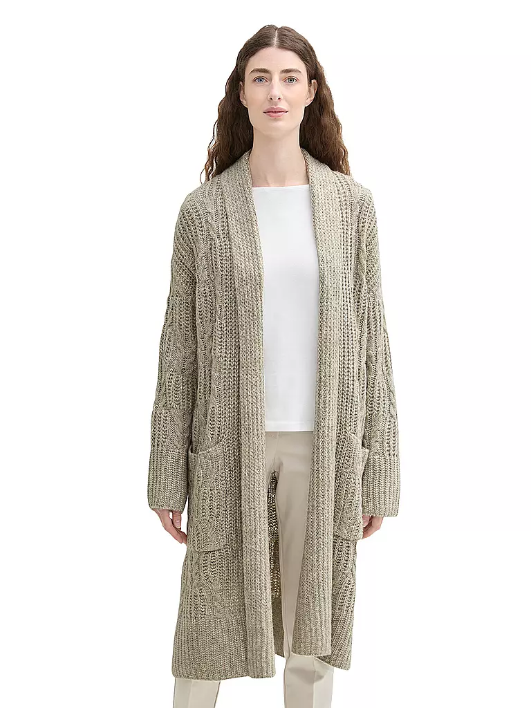 TOM TAILOR | Strickjacke | beige