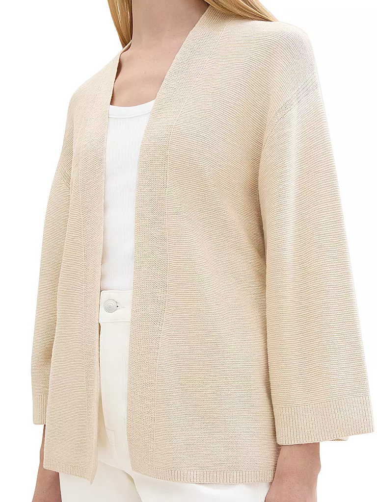 TOM TAILOR | Strickjacke | beige