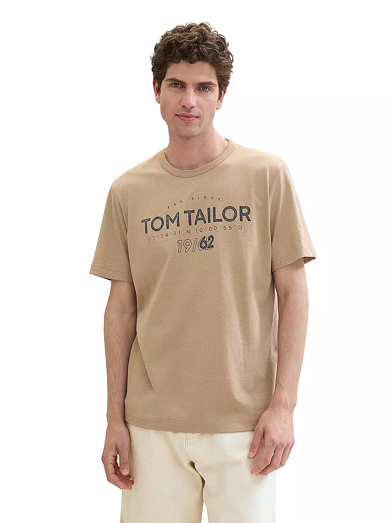 TOM TAILOR | T-Shirt  | camel