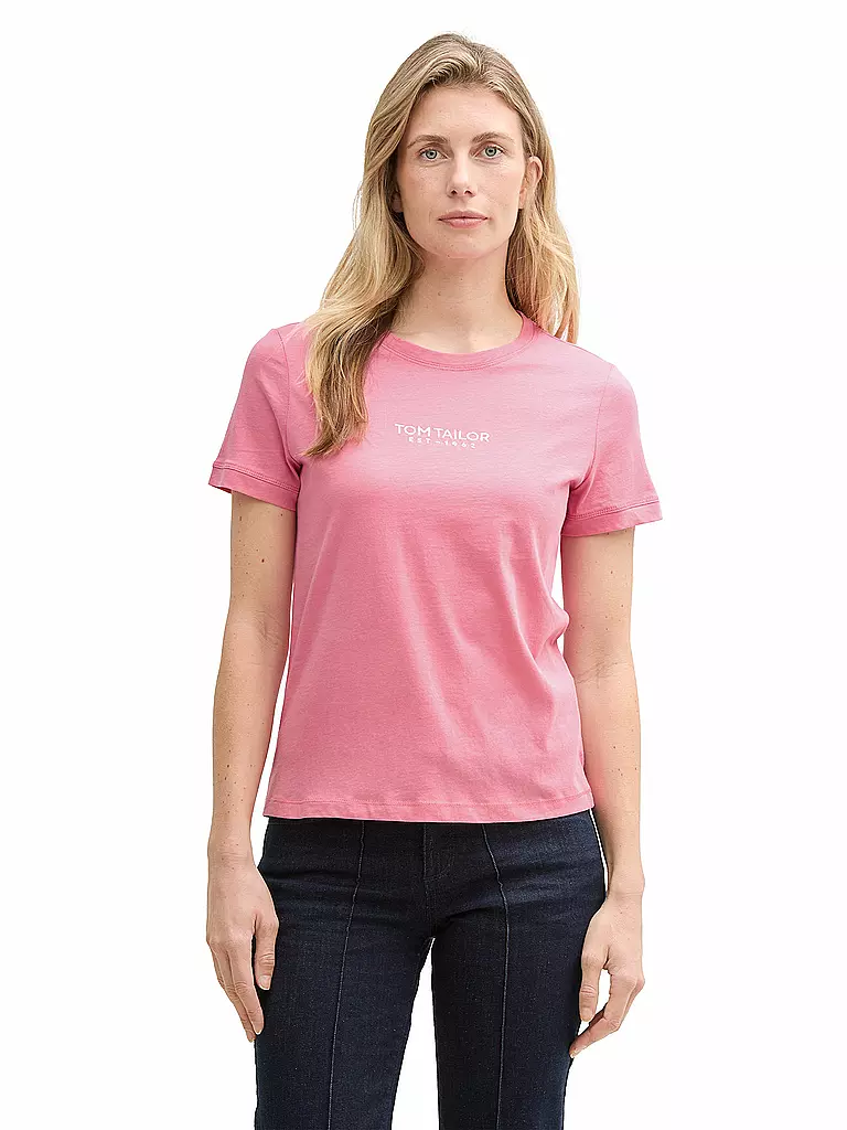 TOM TAILOR | T-Shirt  | rosa