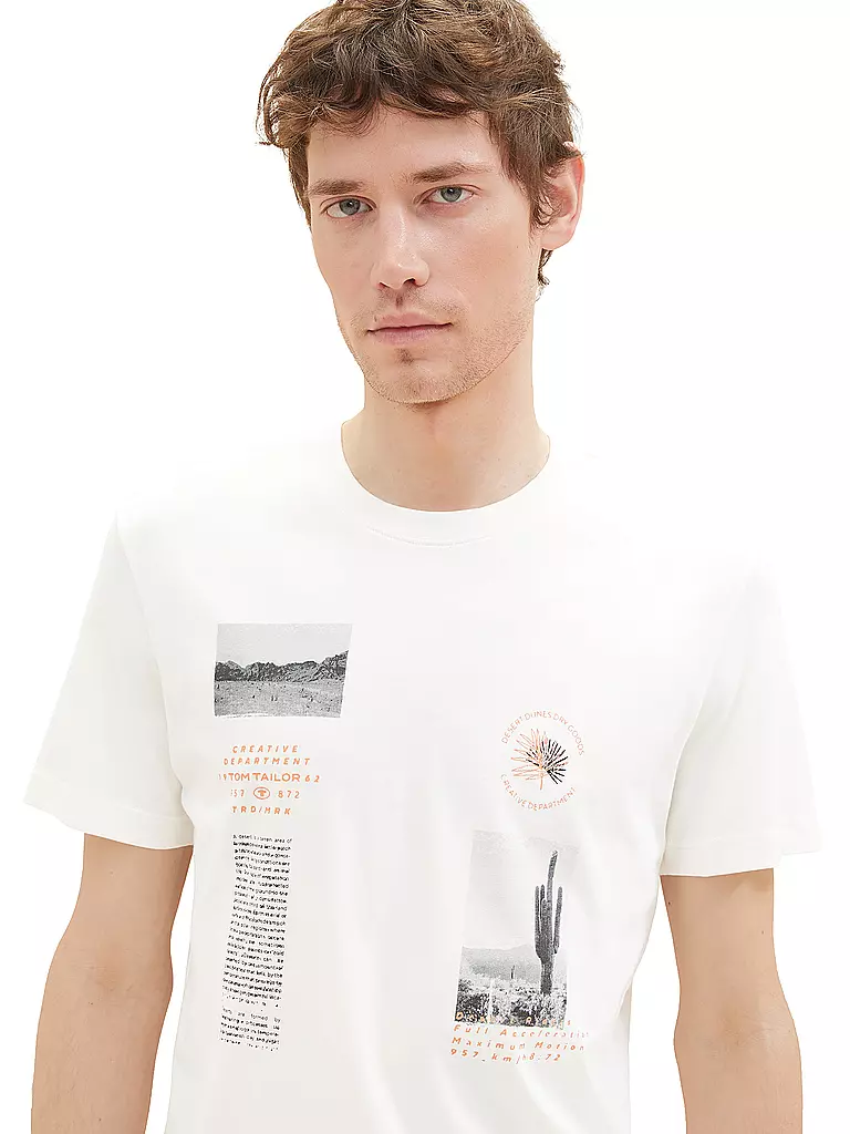 TOM TAILOR | T-Shirt | weiss