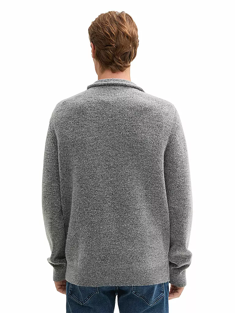 TOM TAILOR | Troyer Pullover | grau