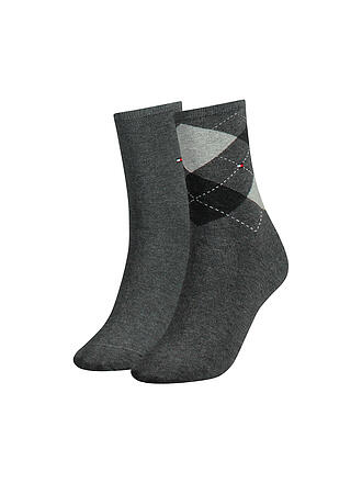 TOMMY HILFIGER | Socken 2-er Pkg. middle grey mel