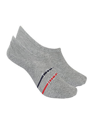 TOMMY HILFIGER | Herren Füsslinge 2er Pkg mid grey melange