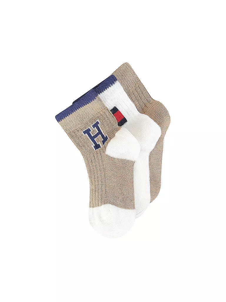 TOMMY HILFIGER | Baby Socken 3er Pkg. classic khaki | camel