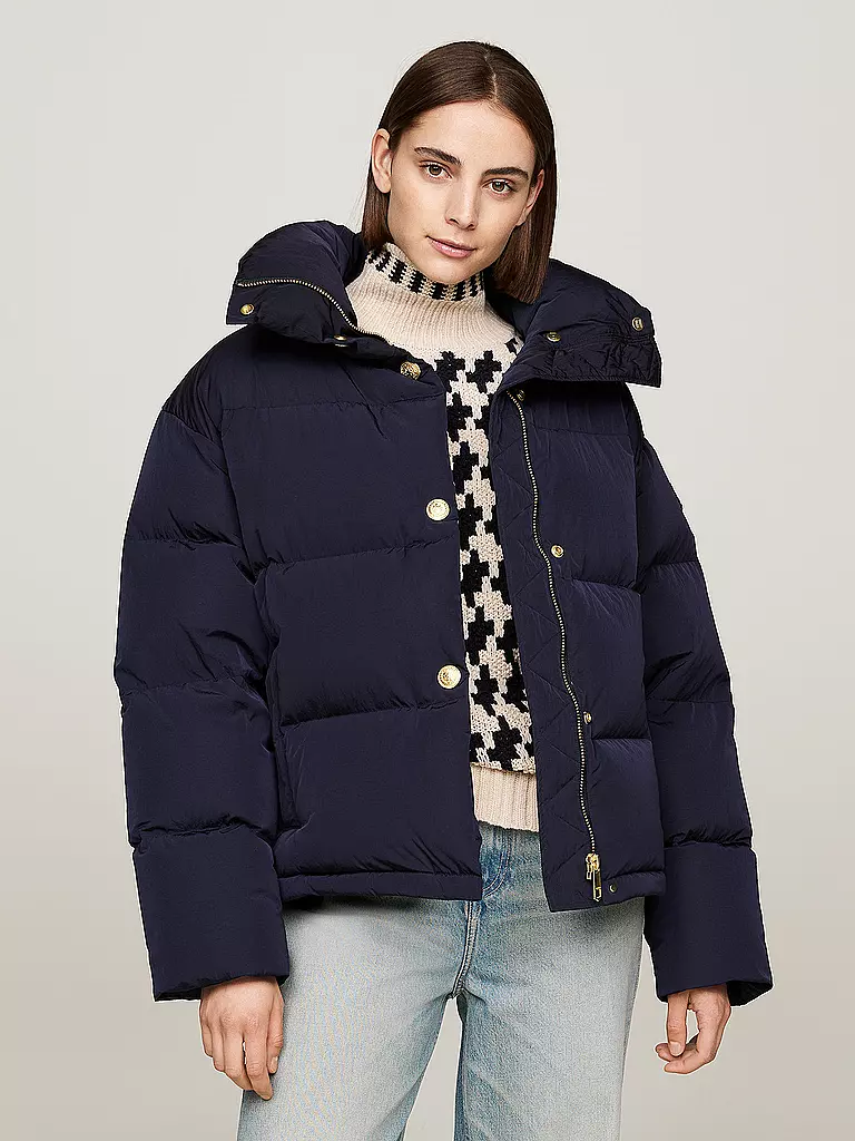 TOMMY HILFIGER | Daunensteppjacke | dunkelblau