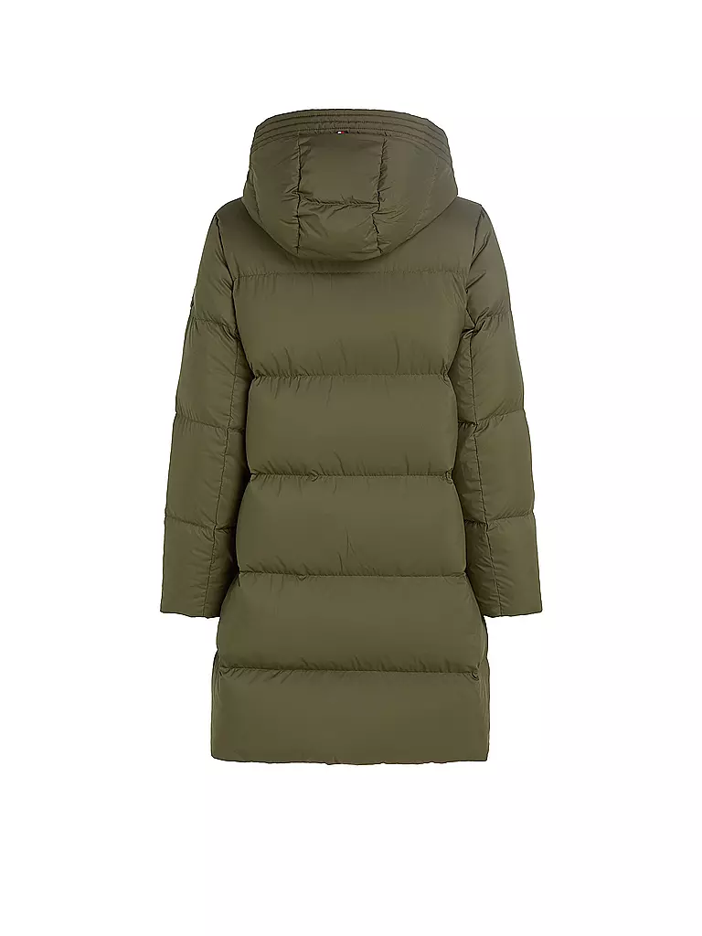 TOMMY HILFIGER | Daunensteppmantel | olive