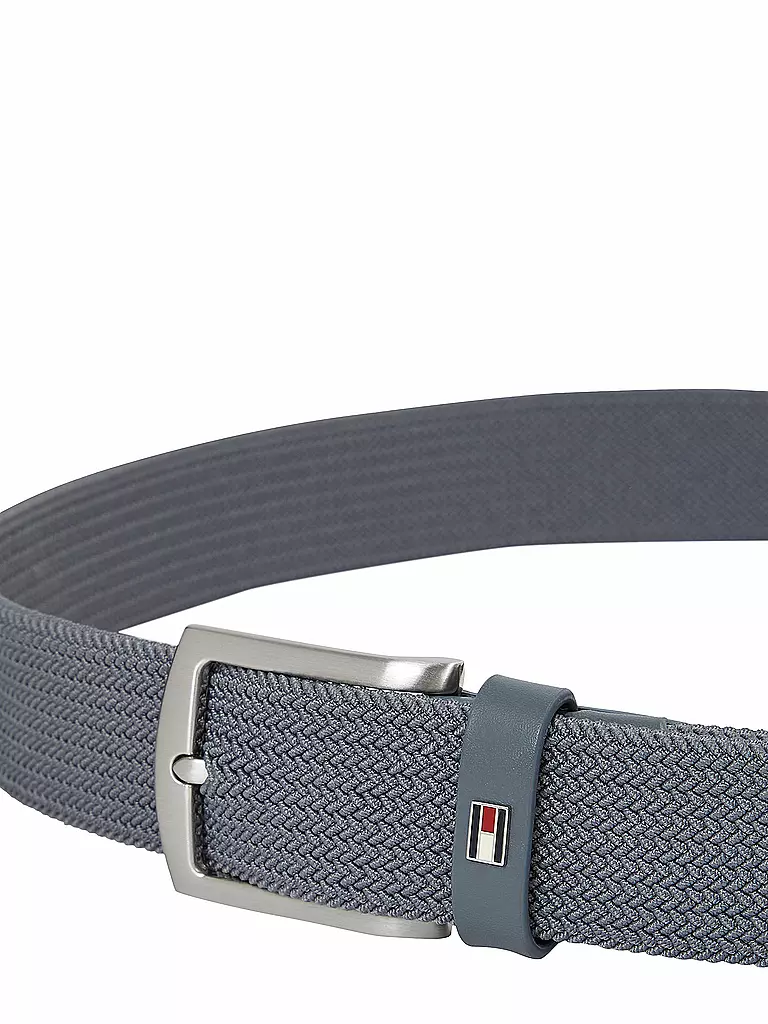 TOMMY HILFIGER | Gürtel DENTON ELASTIC  | grau