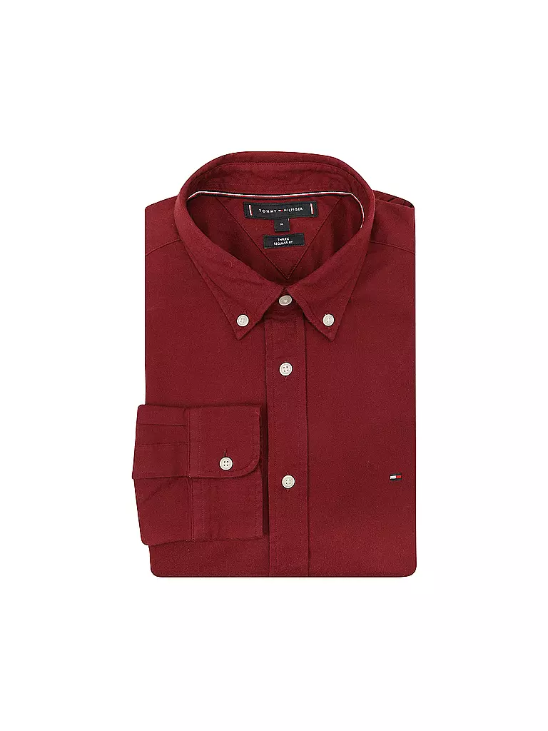 TOMMY HILFIGER | Hemd Regular Fit | rot