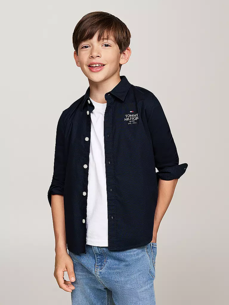 TOMMY HILFIGER | Jungen Hemd | hellblau