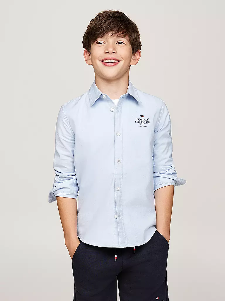 TOMMY HILFIGER | Jungen Hemd | hellblau