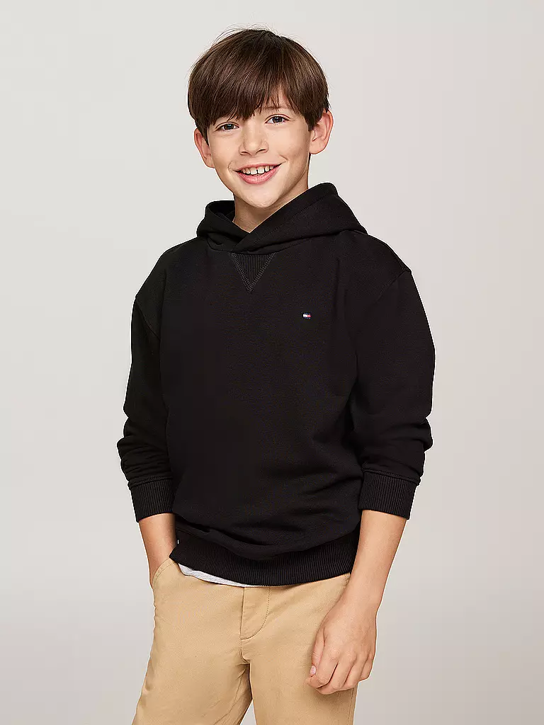 TOMMY HILFIGER | Jungen Kapuzensweater - Hoodie  | schwarz