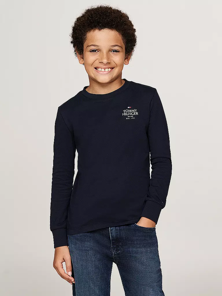 TOMMY HILFIGER | Jungen Langarmshirt | dunkelblau