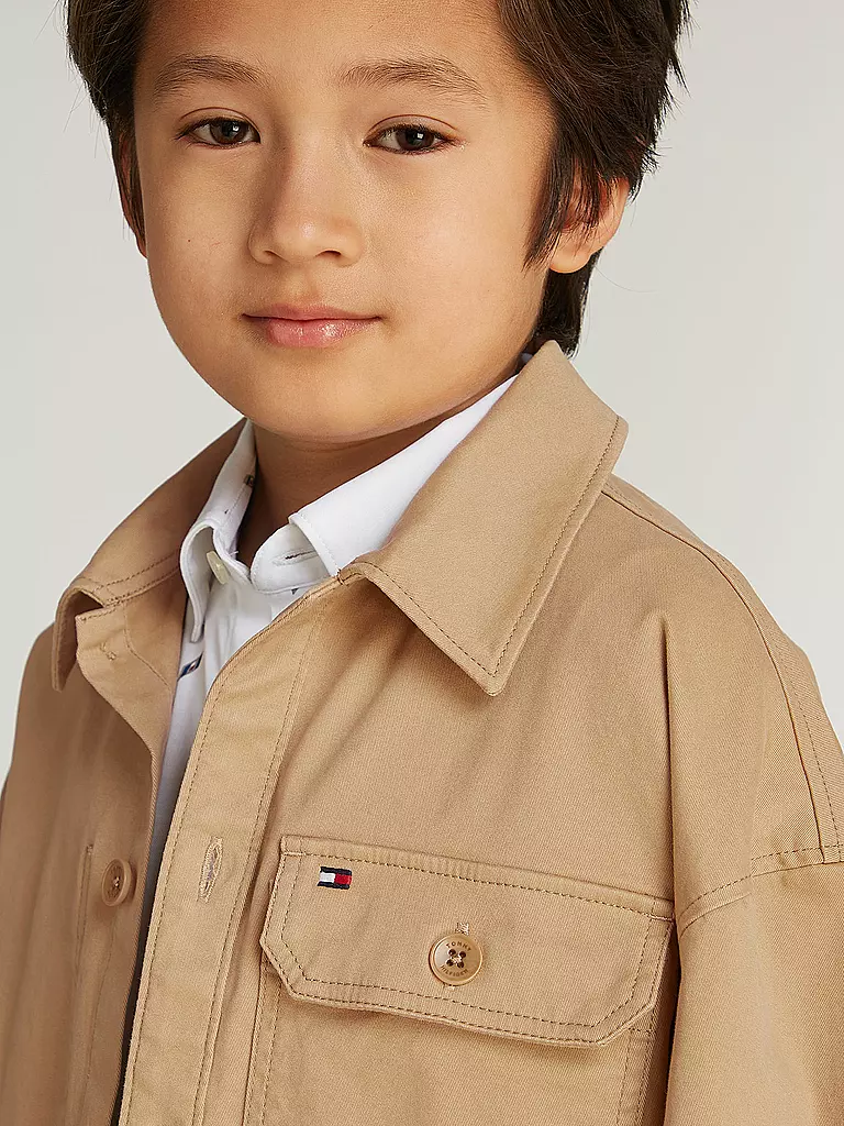 TOMMY HILFIGER | Jungen Overshirt  | beige