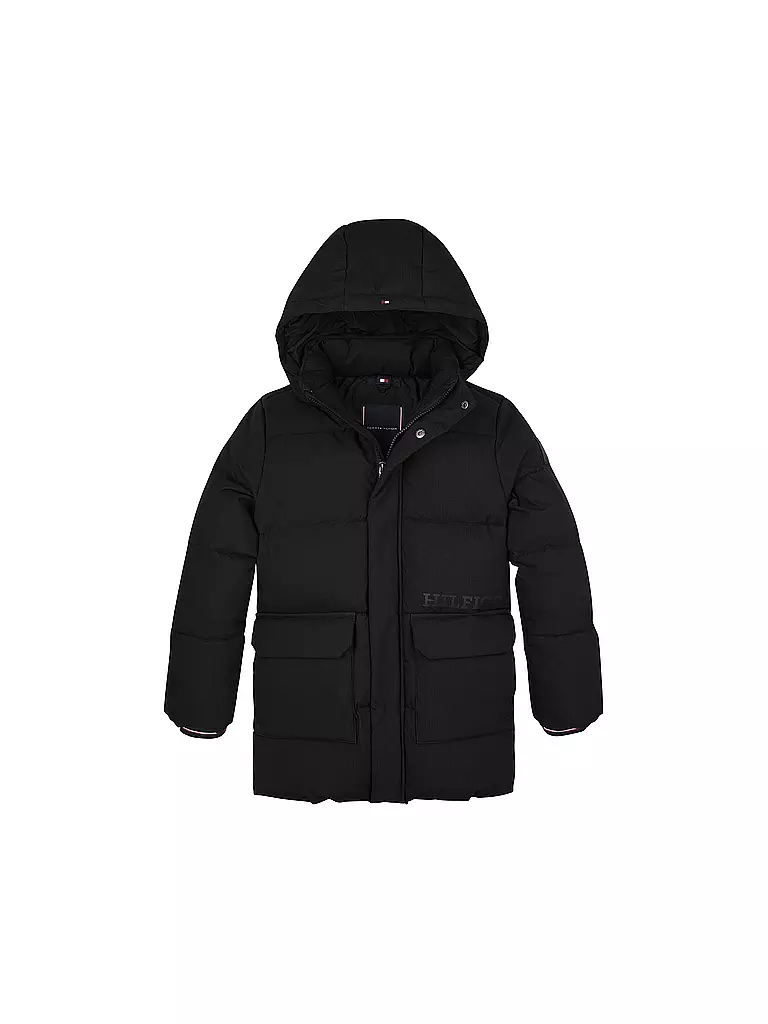 TOMMY HILFIGER | Jungen Parka | schwarz