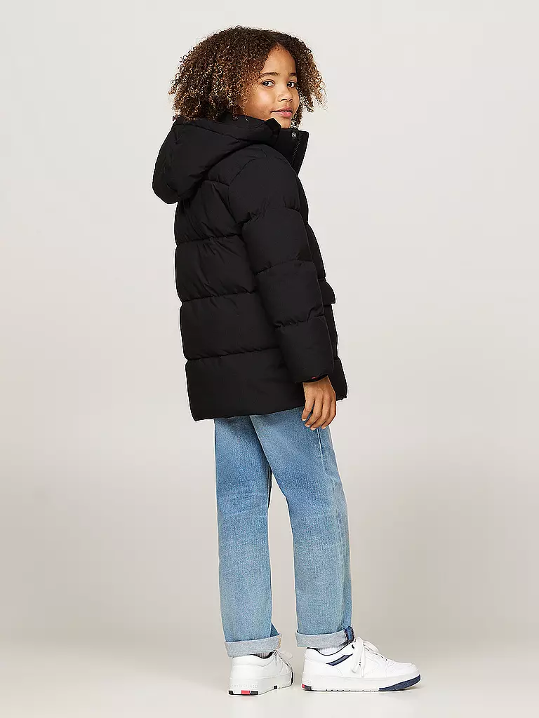 TOMMY HILFIGER | Jungen Parka | schwarz