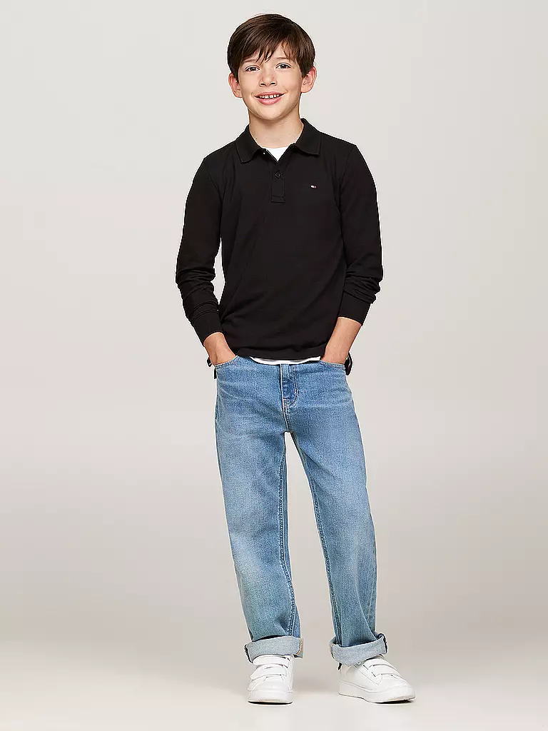 TOMMY HILFIGER | Jungen Poloshirt | schwarz