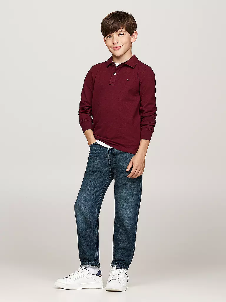 TOMMY HILFIGER | Jungen Poloshirt | dunkelrot