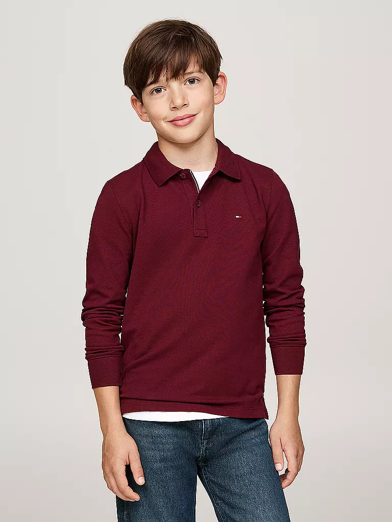 TOMMY HILFIGER | Jungen Poloshirt | dunkelrot