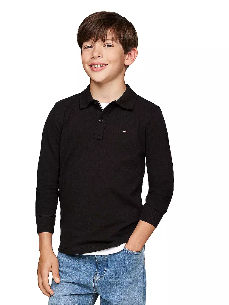 TOMMY HILFIGER | Jungen Poloshirt | schwarz