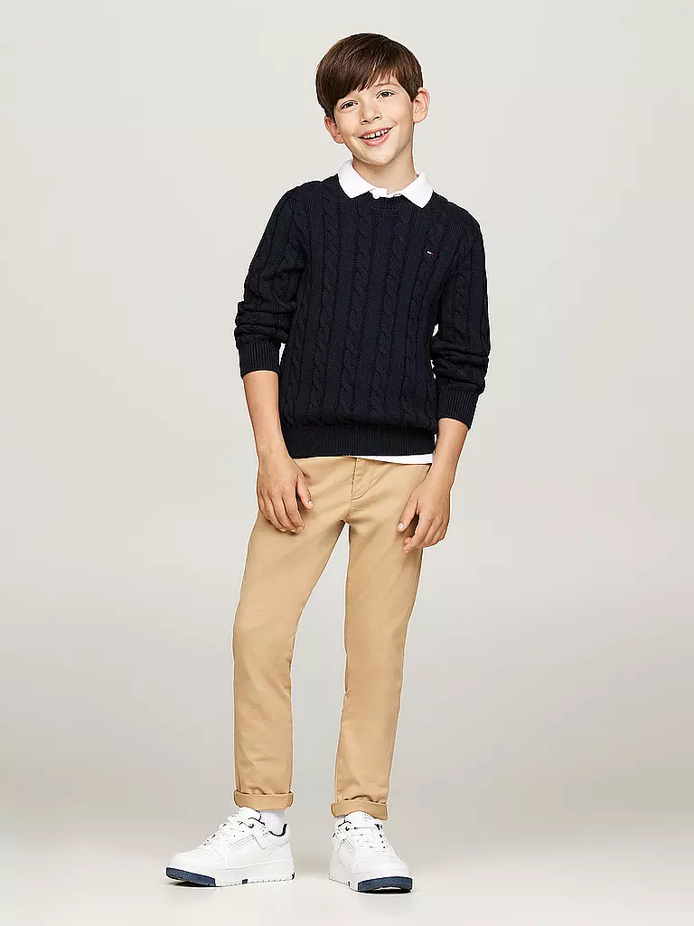 TOMMY HILFIGER | Jungen Pullover | dunkelblau