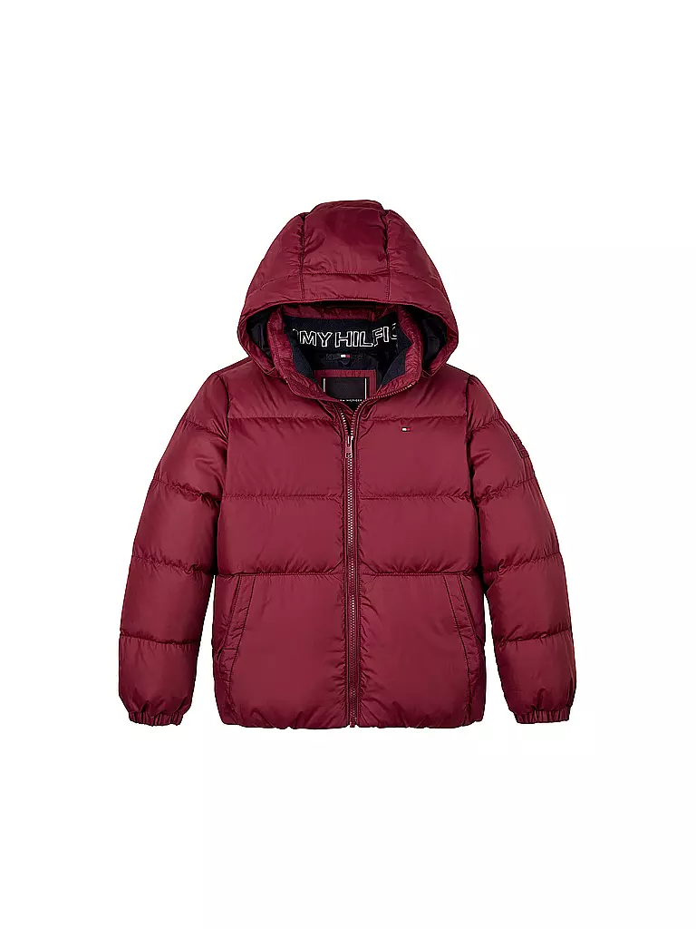 TOMMY HILFIGER | Jungen Steppjacke | dunkelrot