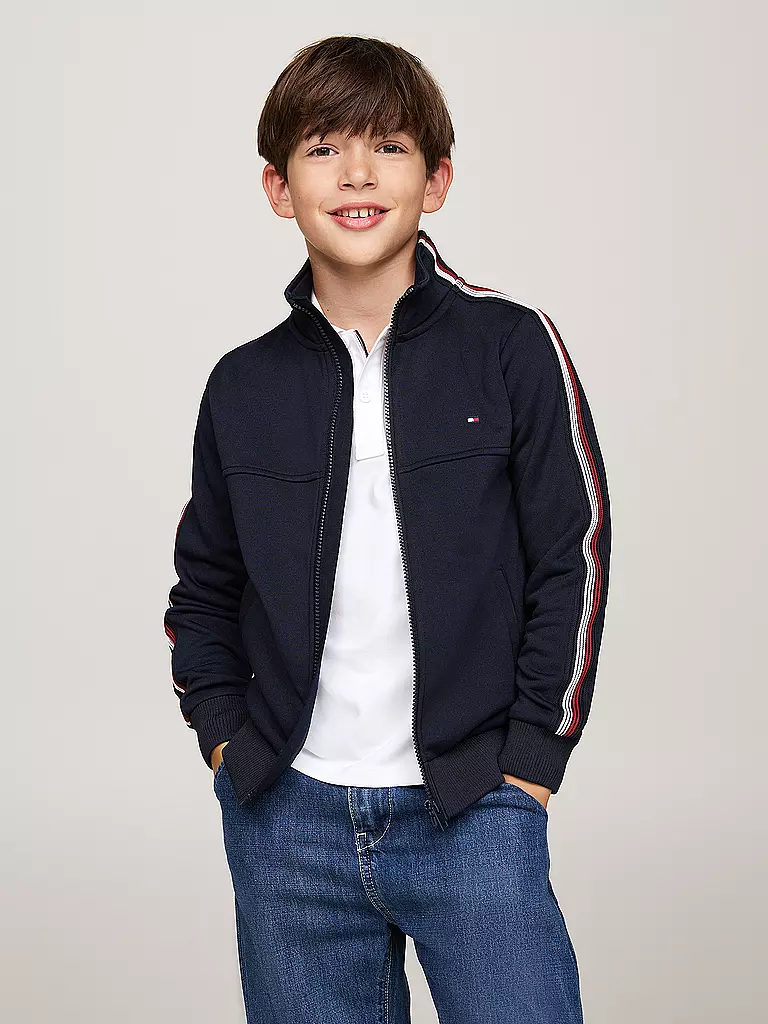 TOMMY HILFIGER | Jungen Sweatjacke  | dunkelblau