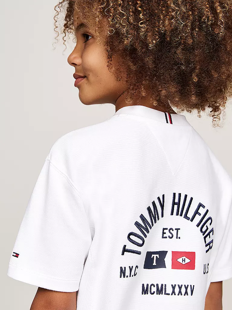 TOMMY HILFIGER | Jungen T-Shirt  | weiss