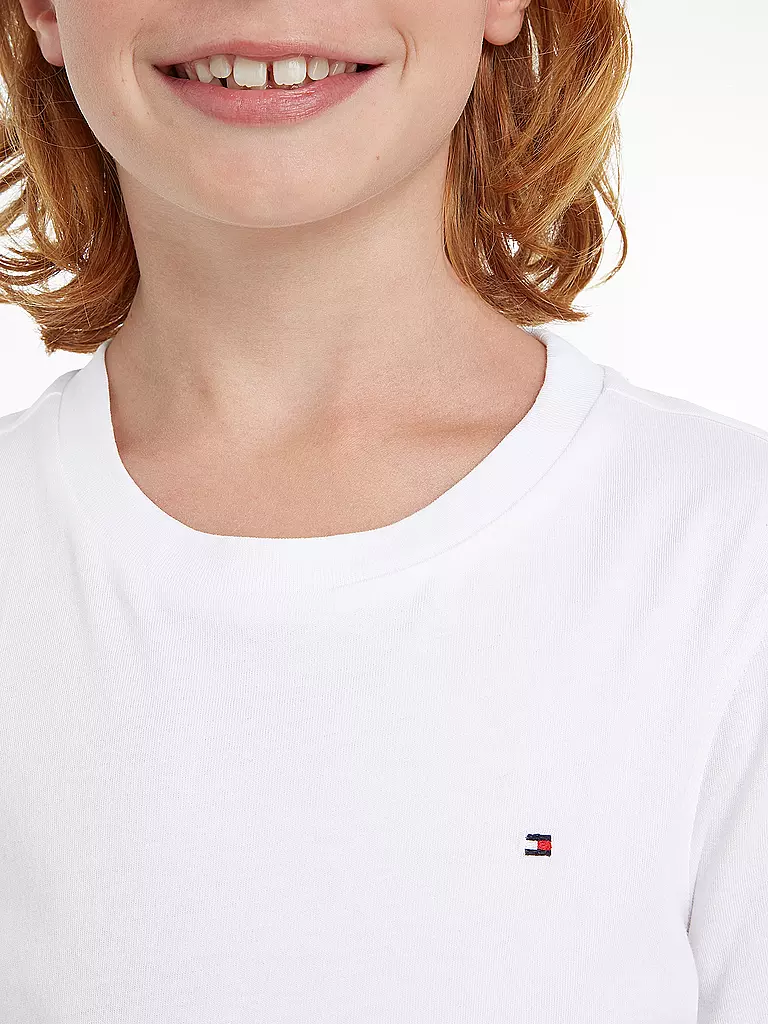 TOMMY HILFIGER | Jungen T-Shirt  | weiss