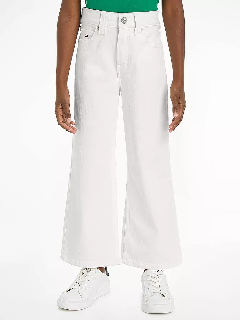 TOMMY HILFIGER | Mädchen Jeans Wide Leg MABEL | weiss