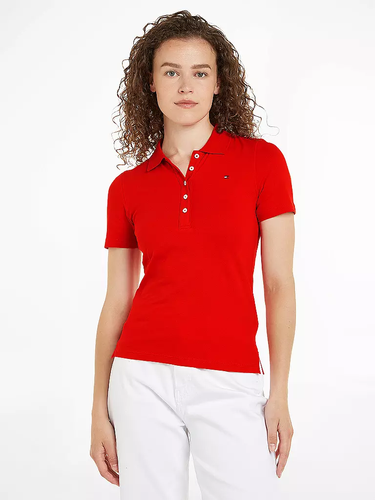 TOMMY HILFIGER | Poloshirt Slim Fit | rot