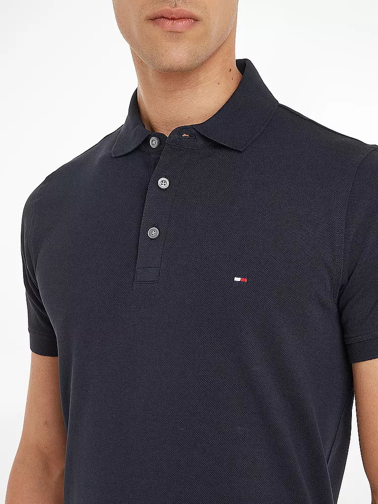 TOMMY HILFIGER | Poloshirt Slim Fit | schwarz