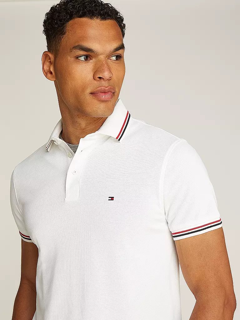 TOMMY HILFIGER | Poloshirt Slim Fit | weiss