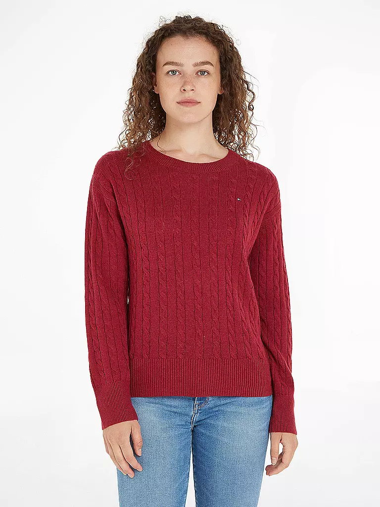 TOMMY HILFIGER | Pullover  | rot