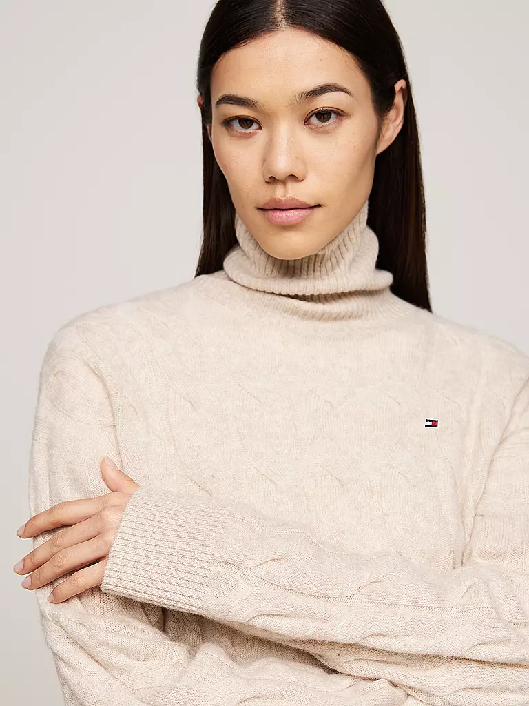 TOMMY HILFIGER | Rollkragenpullover | creme