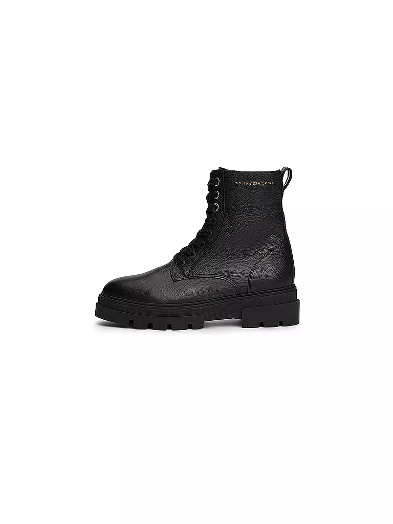 TOMMY HILFIGER | Schnürboots | schwarz