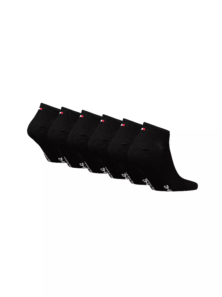 TOMMY HILFIGER | Sneaker Socken 6er Pkg. Black | schwarz