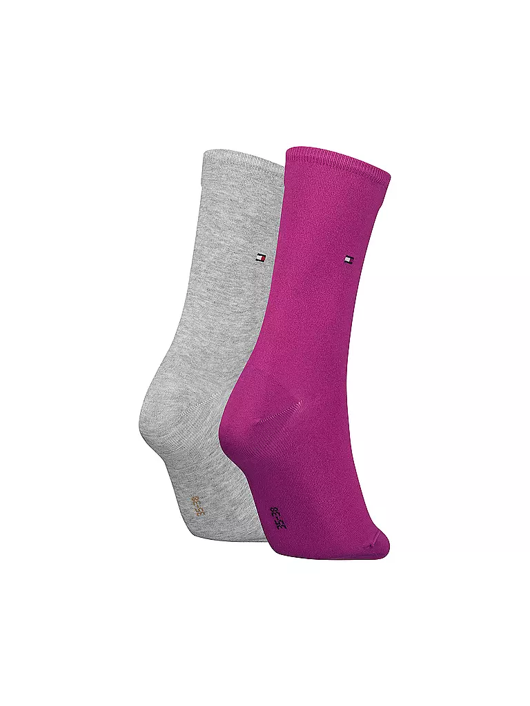 TOMMY HILFIGER | Socken 2er-Packung magenta | pink