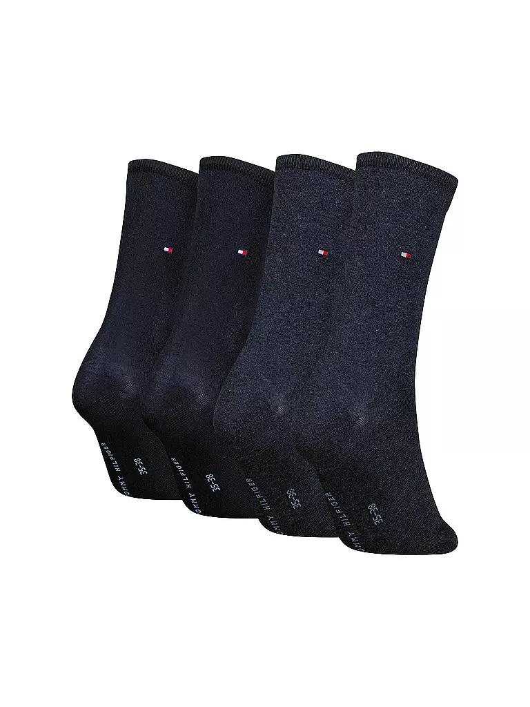 TOMMY HILFIGER | Socken 4er Pkg. Jeans/Blue | schwarz