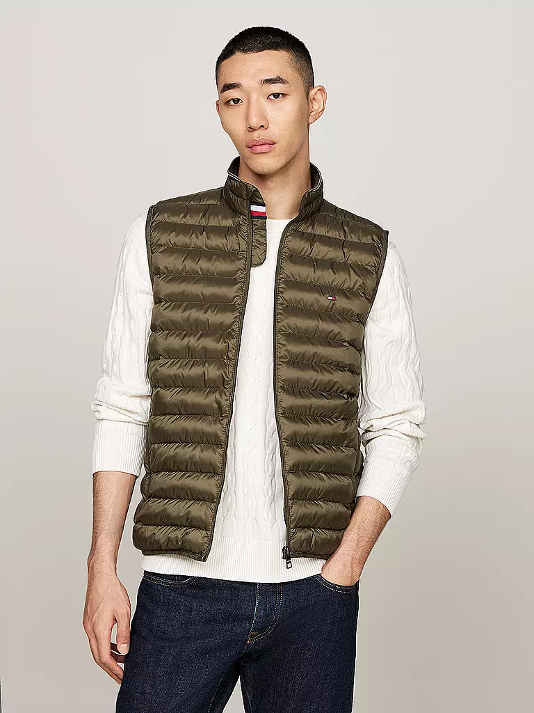 TOMMY HILFIGER | Steppgilet  | olive