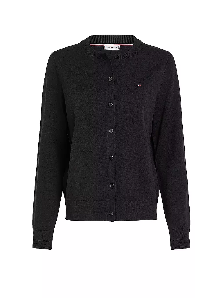 TOMMY HILFIGER | Strickjacke  | schwarz